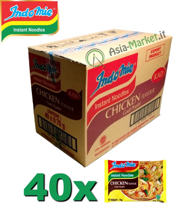 Indomie instant noodles gusto Pollo - scatola da 40 buste
